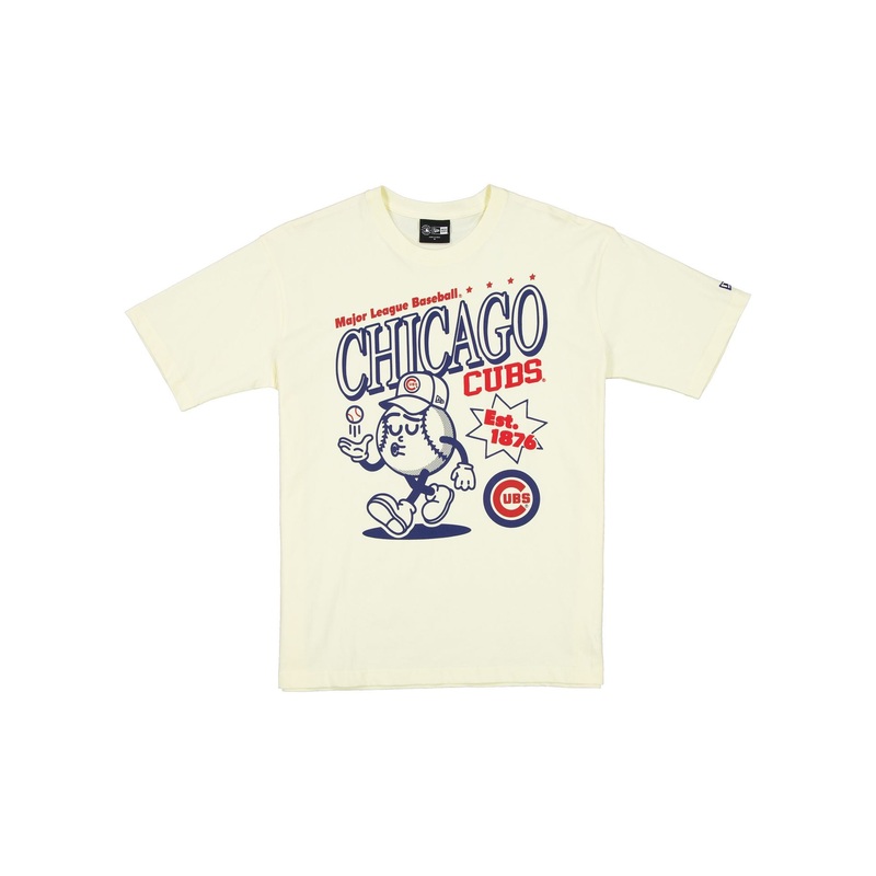 Chicago Cubs Sport Classics Chrome White T-Shirt S