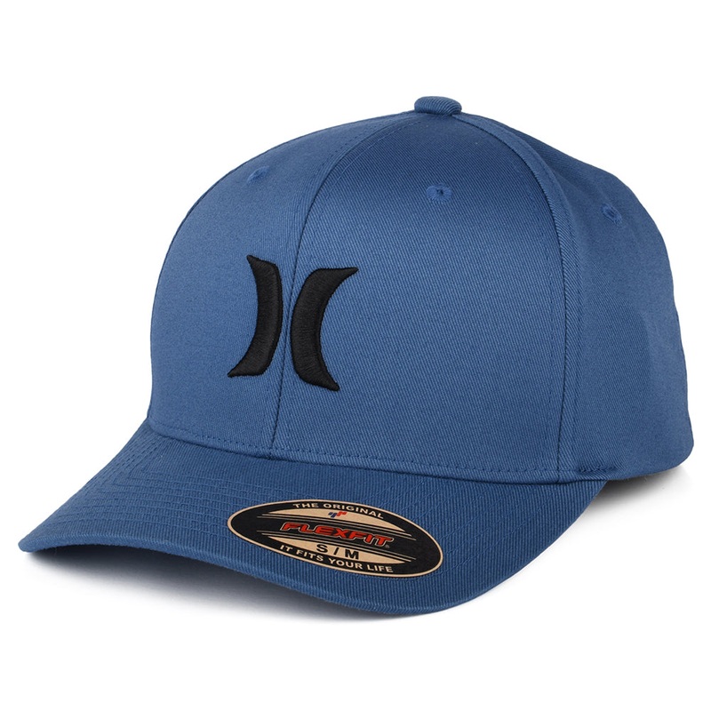 Hurley Hats One & Only Flexfit Baseball Cap – Blue Small/Medium