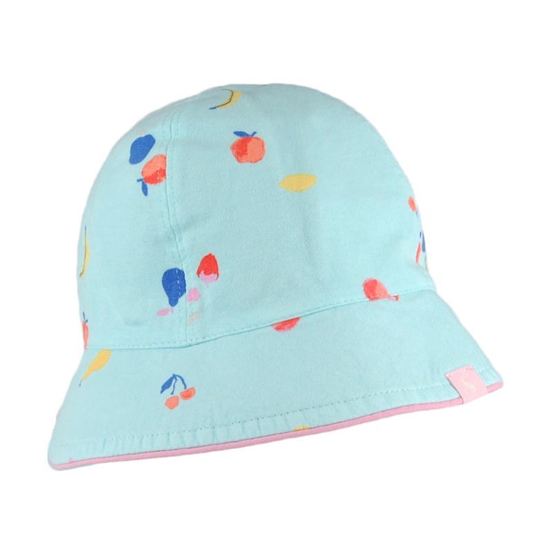 Joules Hats Baby Sunseeker Reversible Bucket Hat – Blue 3-6 Months