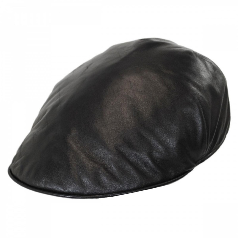 Lambskin Luxe Ascot Cap BLACK S