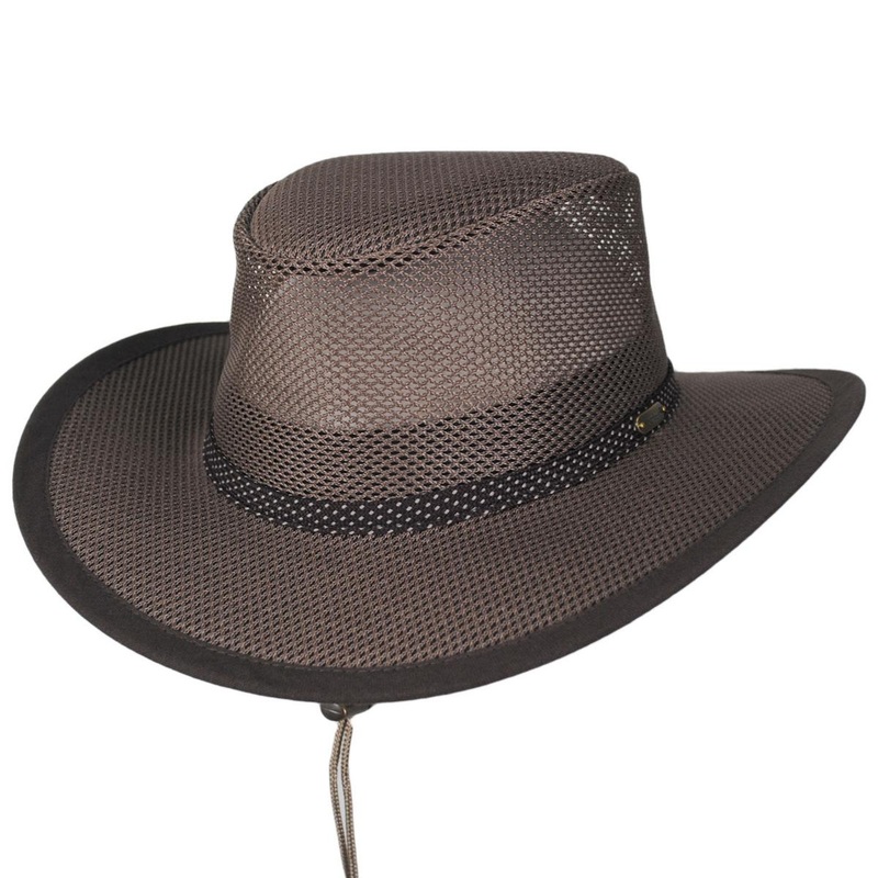 Mesh Covered Safari Hat WALNUT S