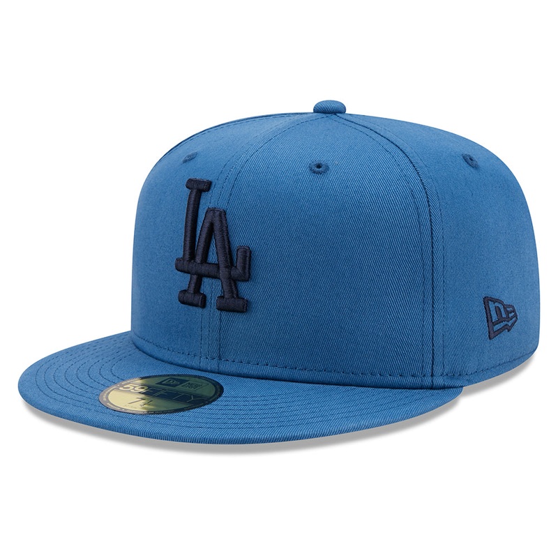 New Era 59FIFTY L.A. Dodgers Baseball Cap – MLB League Essential – Mid Blue 7