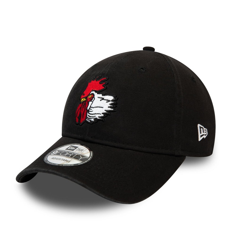 New Era 9FORTY Port City Roosters Baseball Cap – MLB Logo – Black Adjustable