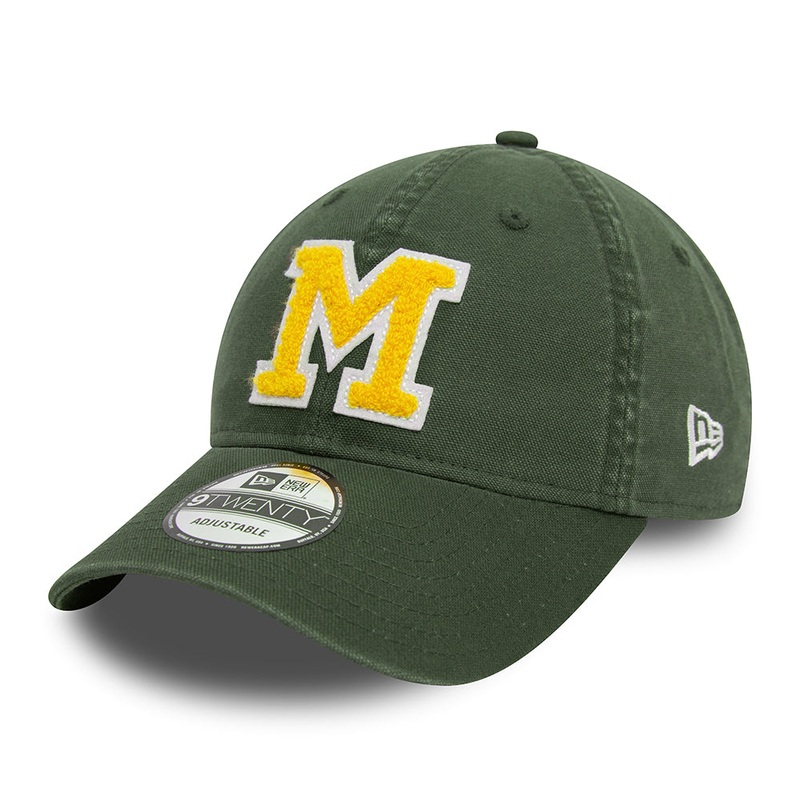 New Era 9TWENTY Milwaukee Brewers Baseball Cap – MLB Varsity Cooperstown – Moss Adjustable