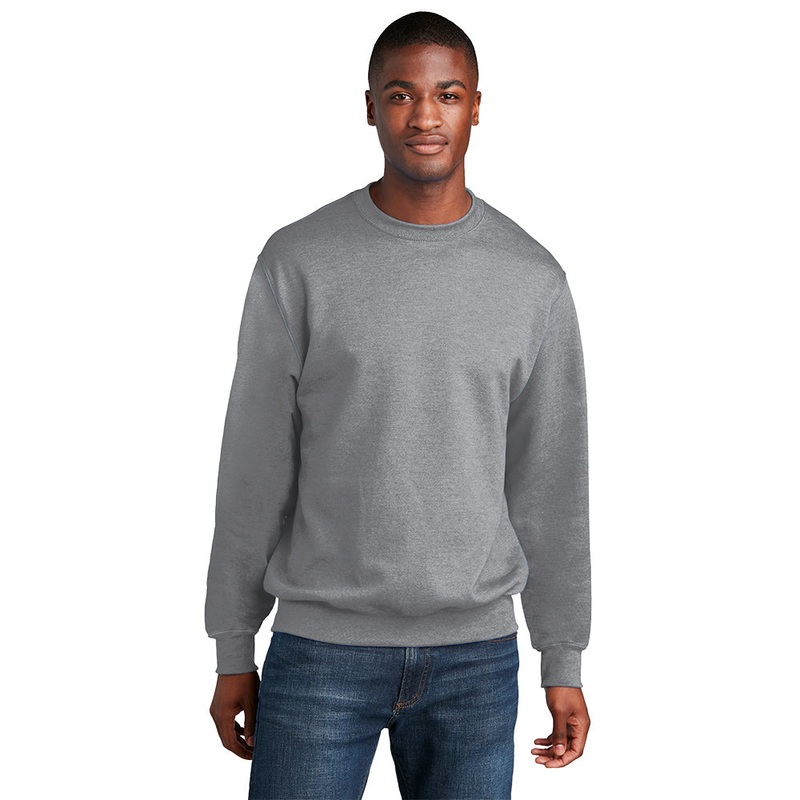 Port & Company PC78 Core Fleece Crewneck Sweatshirt – Athletic Heather Athletic Heather S