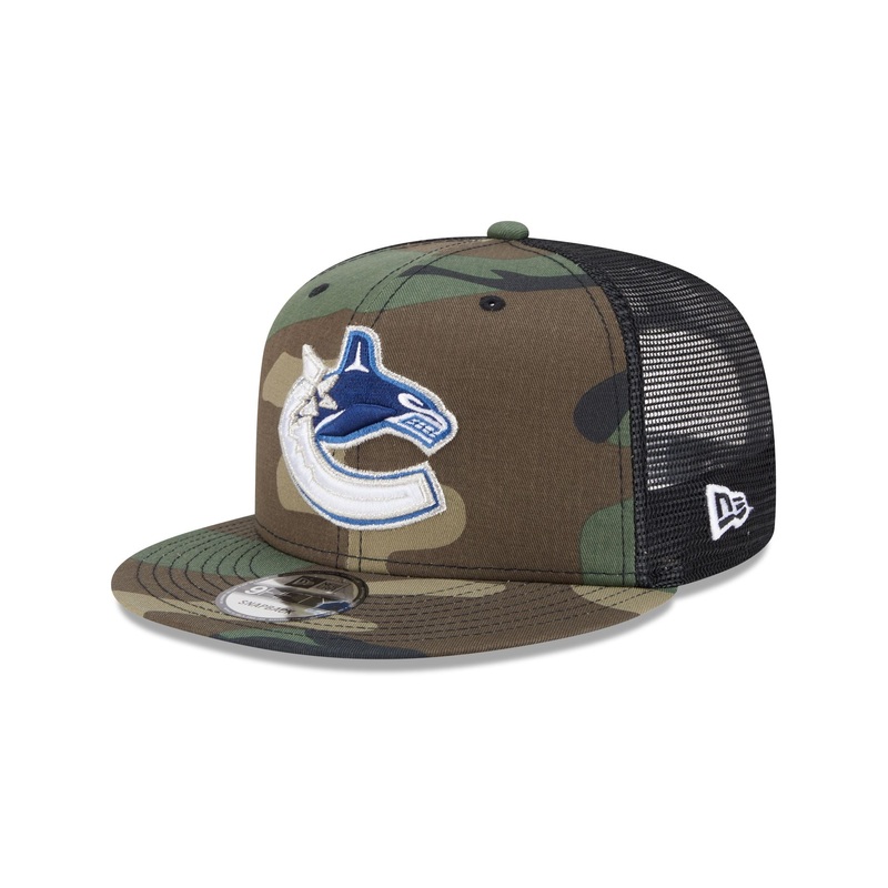 Vancouver Canucks Camo 9FIFTY Trucker Hat One Size