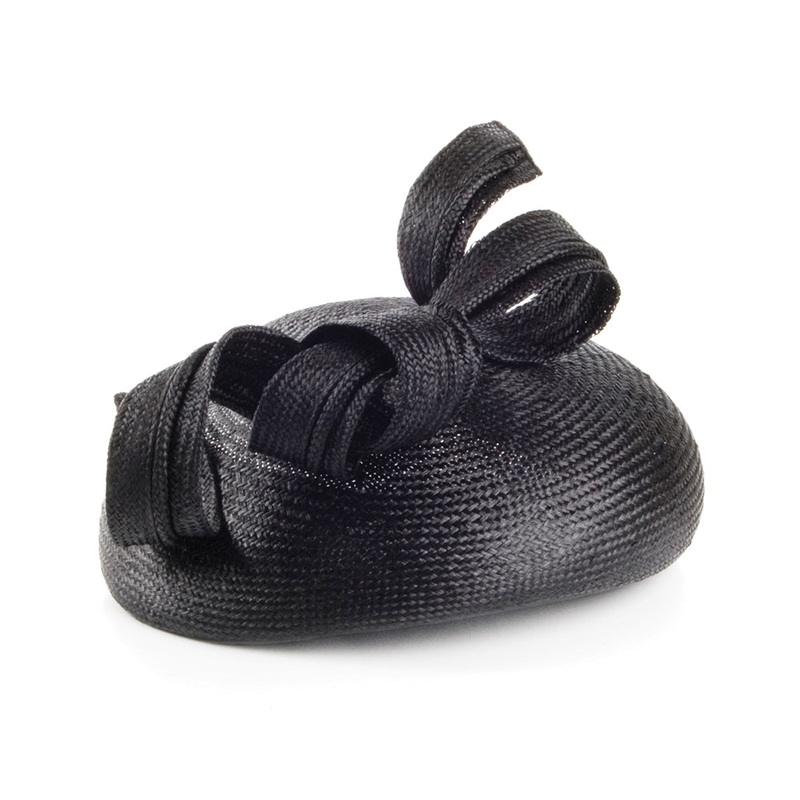 Whiteley Hats Duchess Of Cambridge Straw Pillbox Hat – Black 1-Size