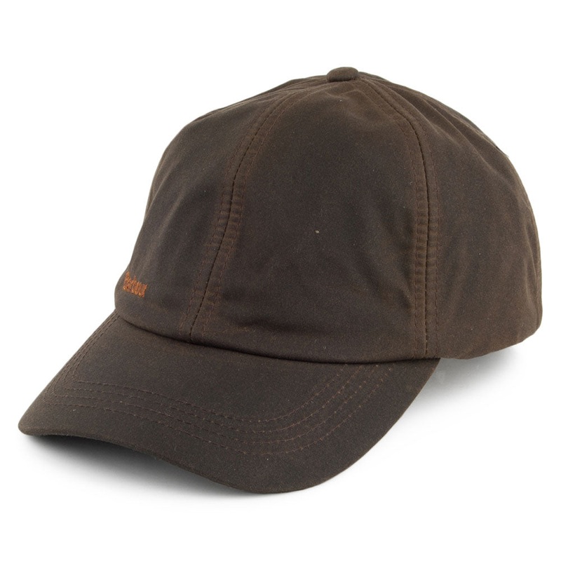 Barbour Hats Prestbury Sports Waxed Cotton Baseball Cap – Olive Adjustable