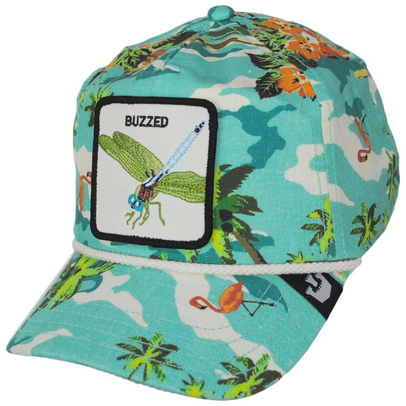 Buzzed Dragonfly Snapback Baseball Cap SEAGRASS ADJUSTABLE