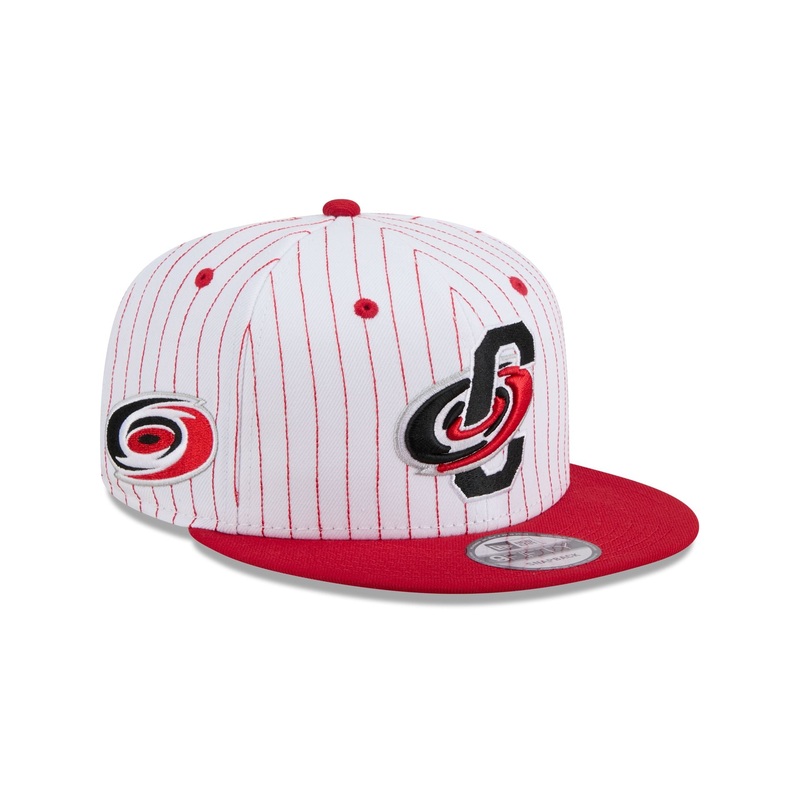 Carolina Hurricanes Deceptor Pinstripe 9FIFTY Snapback Hat One Size
