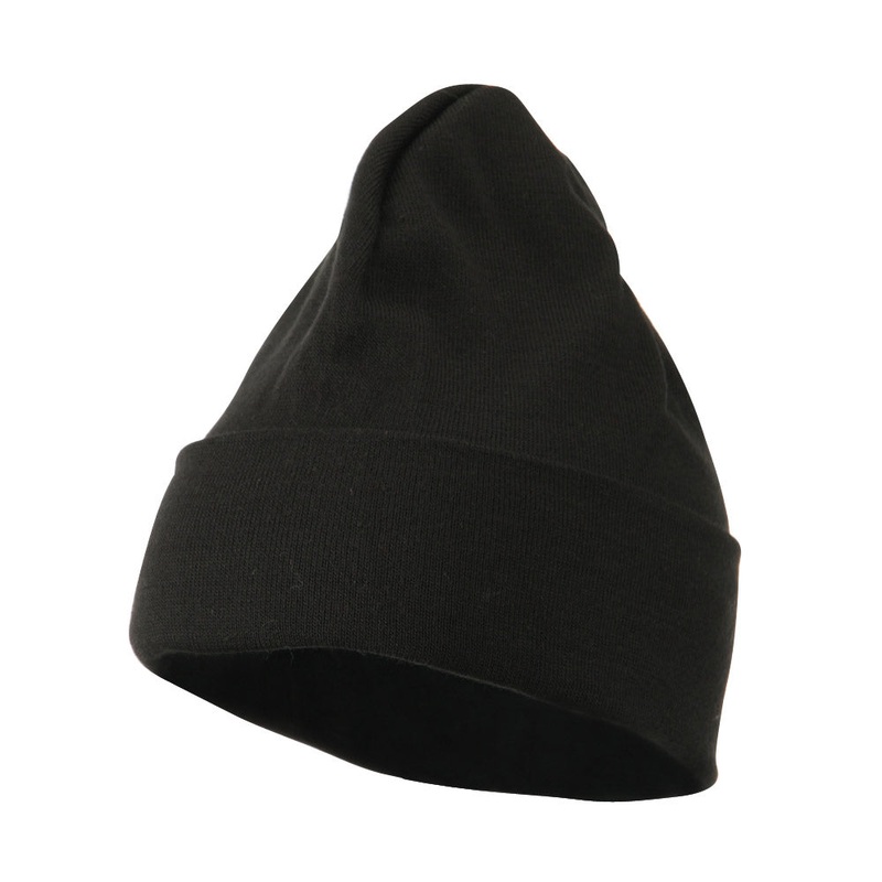 Cool Max Knitted Cuff Beanie Black One Size