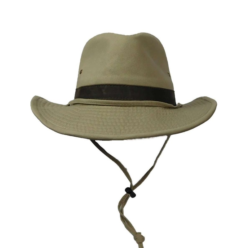 Cotton Outback with Chin Cord Khaki M