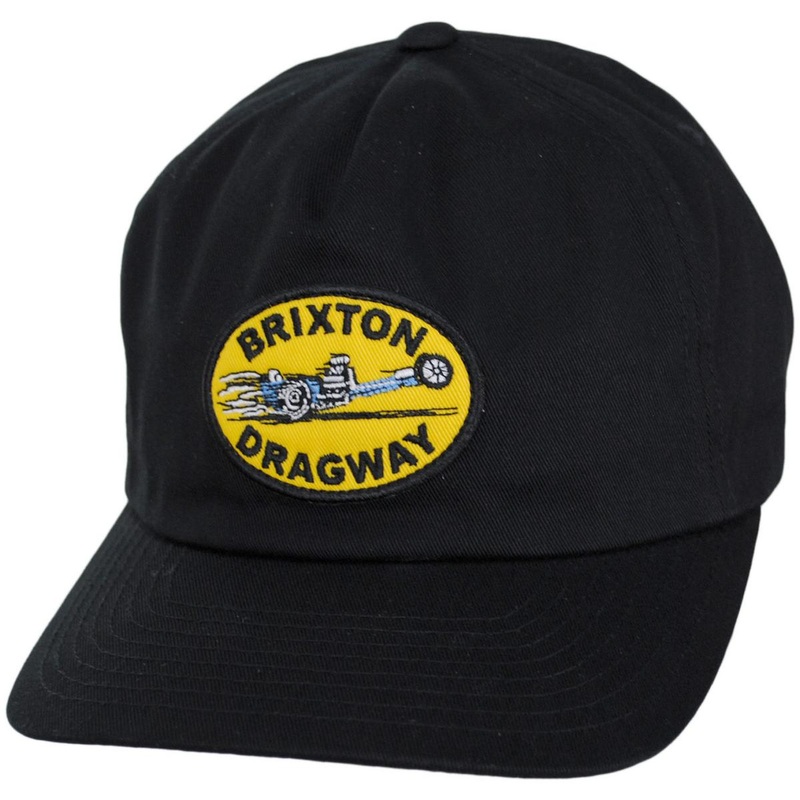 Dragway MP Cotton Snapback Baseball Cap BLACK ADJUSTABLE