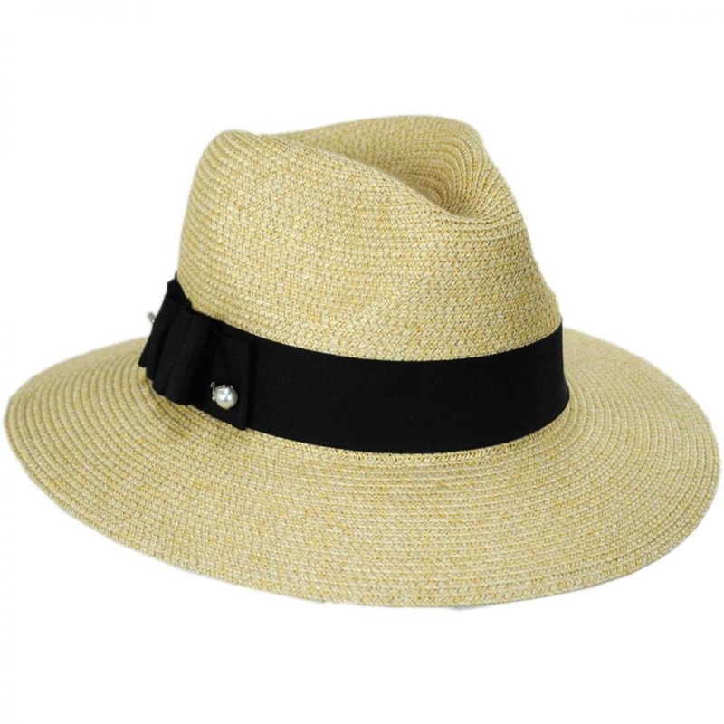 Ellery Toyo Straw Fedora Hat NATURAL ONE SIZE FITS MOST