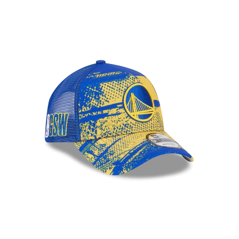 Golden State Warriors 2024 Tip-Off 9FORTY A-Frame Trucker Hat One Size
