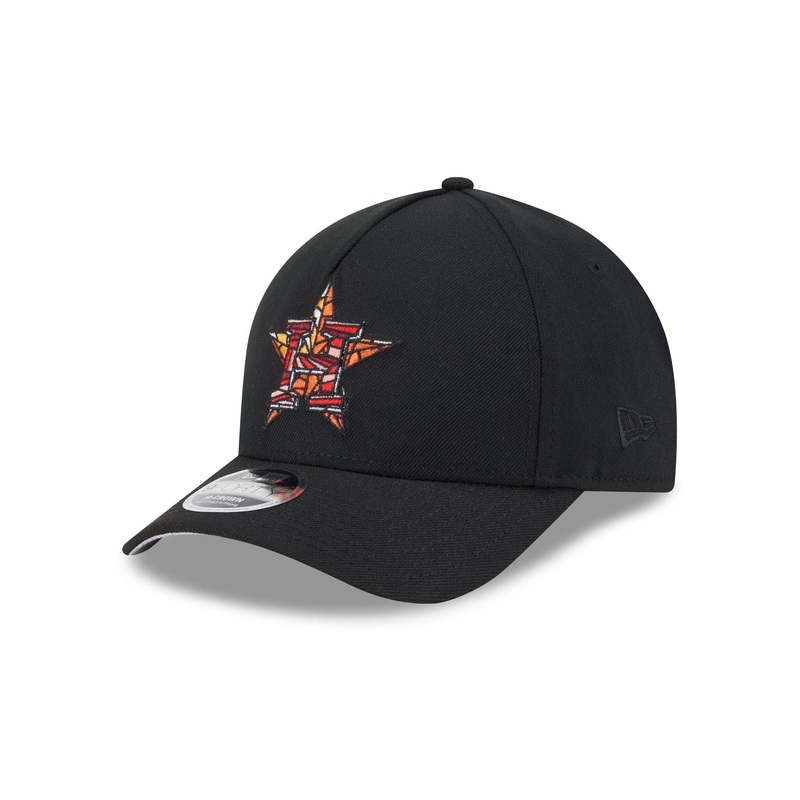 Houston Astros Stained Glass 9FORTY M-Crown A-Frame Snapback Hat One Size