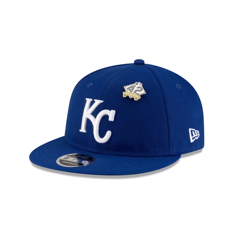 Kansas City Royals Jackie Robinson Day 2025 Retro Crown 9FIFTY Snapback Hat One Size