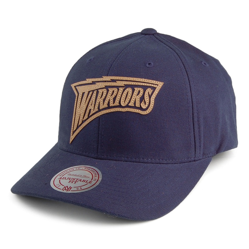Mitchell & Ness Golden State Warriors Baseball Cap – Gameplan – Navy Blue Adjustable