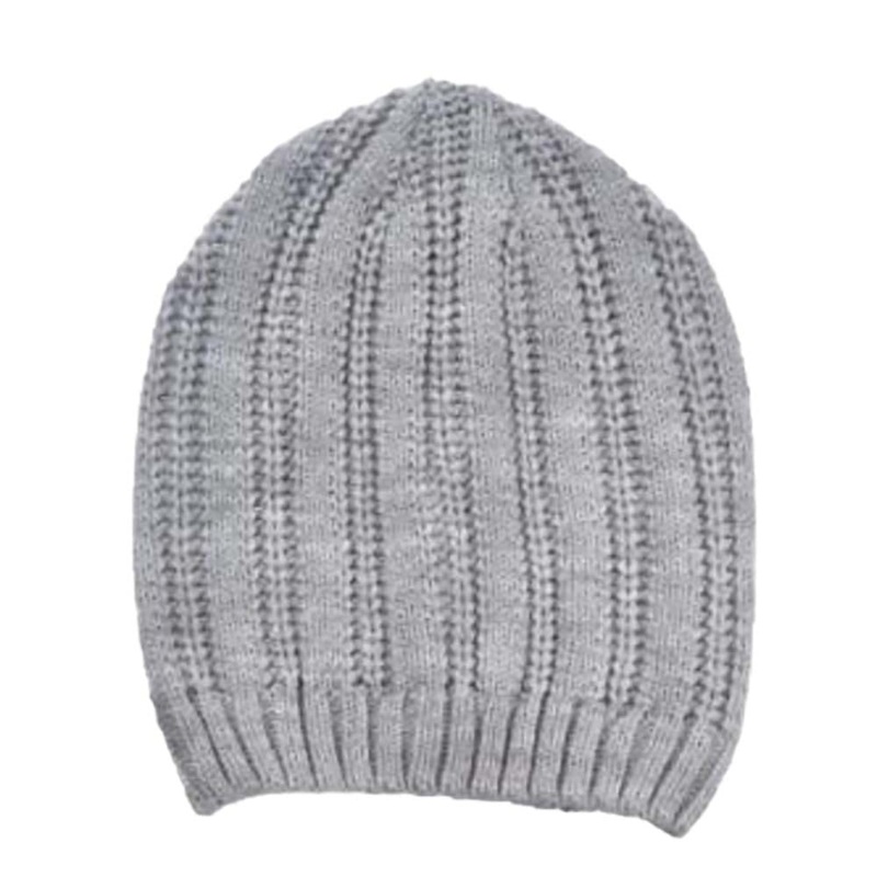 Snow Leopard Acrylic Beanie with Lurex – DPC Hats Grey OS