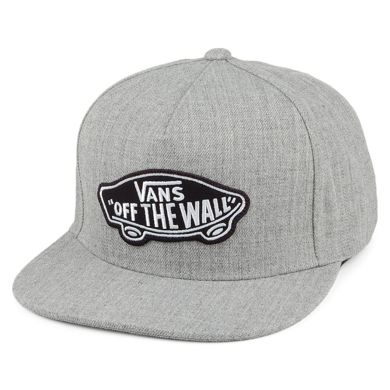 Vans Hats Classic Patch Snapback Cap – Heather Grey Adjustable