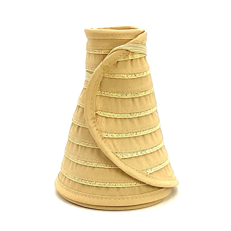 Wrap Around Roll Up Sun Visor Hat – Milani Hats Beige