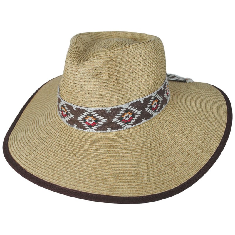 Cabo Toyo Straw Fedora Hat BLACK ONE SIZE FITS MOST