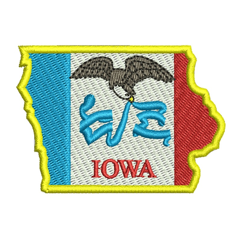 Indiana State Flag Map Logo Default Title One Size