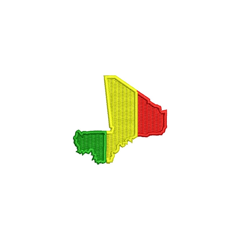 Mali Country Flag Map Default Title One Size