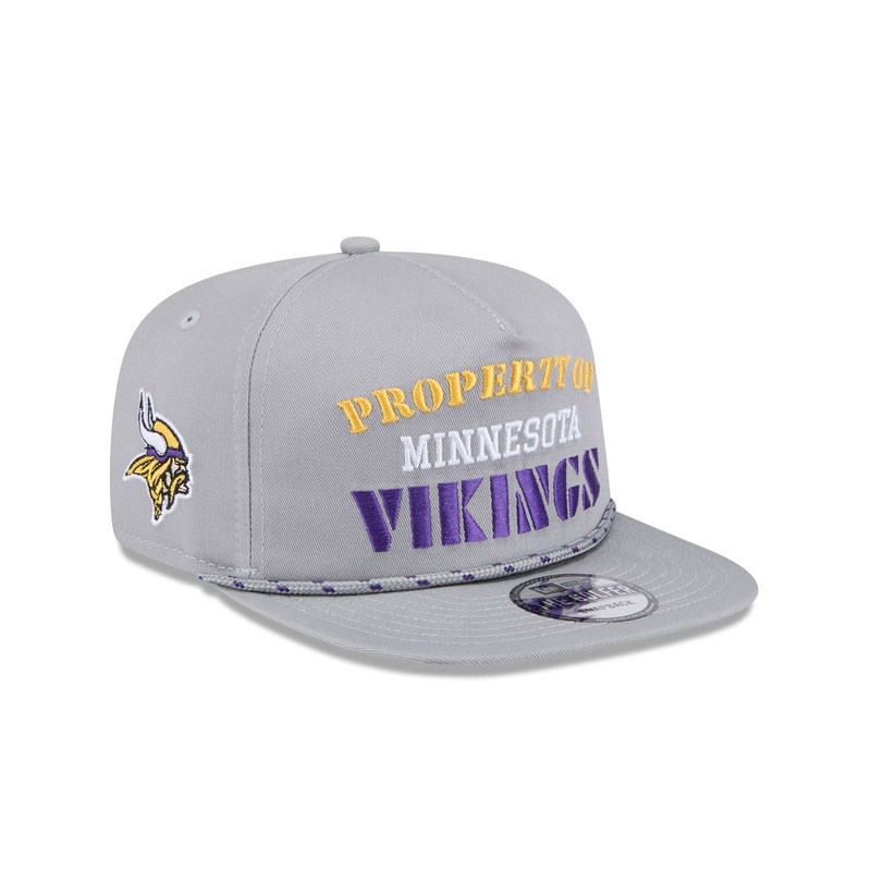 Minnesota Vikings Vintage Gray Rope Golfer Hat One Size