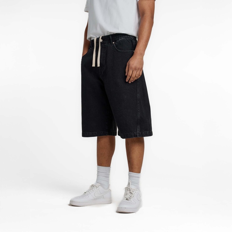New Era Branded Warehouse Black Jean Shorts S