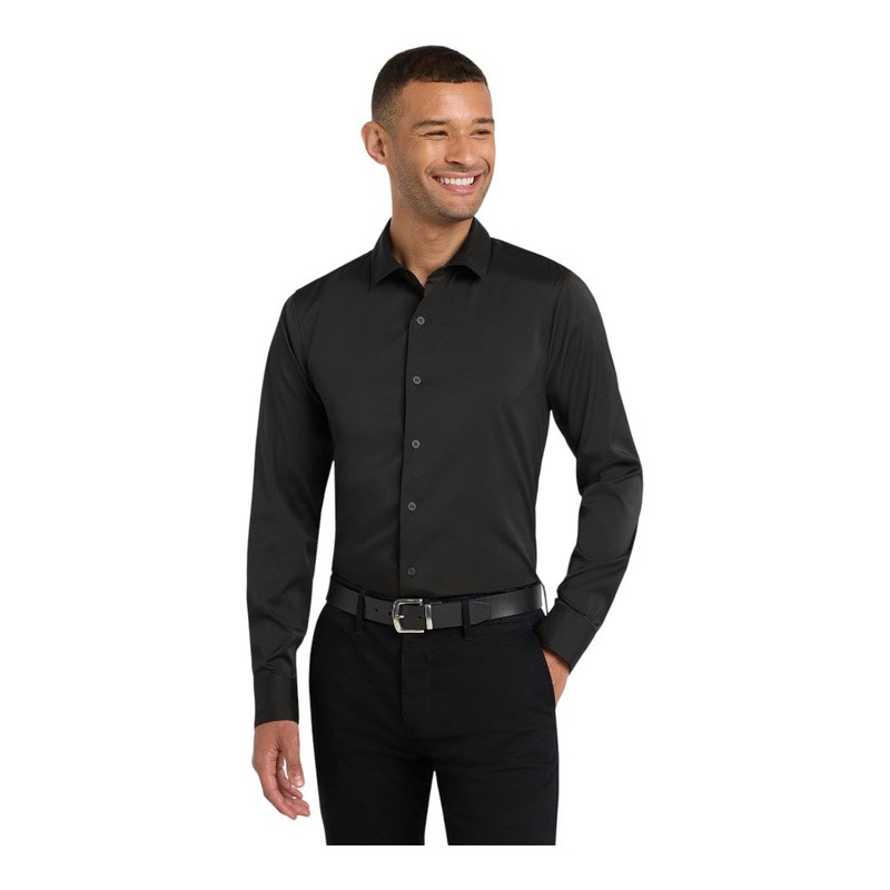 Port Authority W680 City Stretch Shirt Black XS