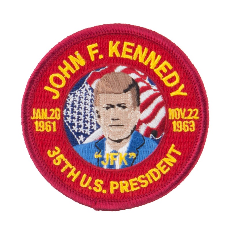 US Presidential Embroidered Patch Kennedy One Size