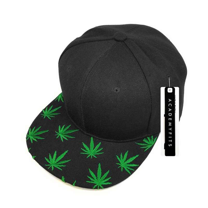 Academy Fits Snapback Kush Hat 1013M Black/Green