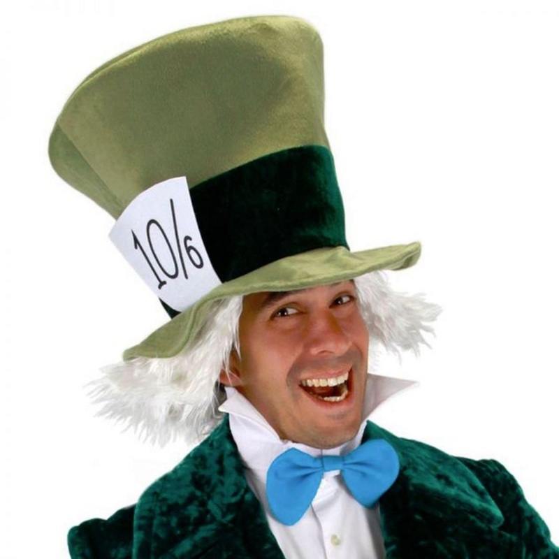 Alice in Wonderland Mad Hatter Accessory Kit GREEN ONE SIZE FITS MOST