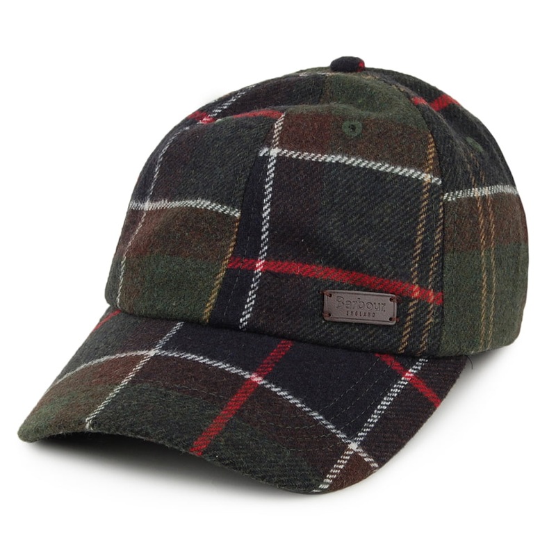 Barbour Hats Galingale Tartan Baseball Cap – Navy-Olive Adjustable