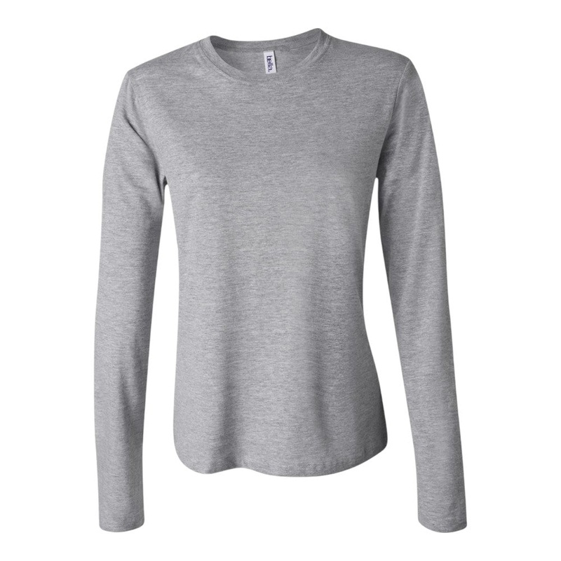BELLA + CANVAS 6500 Womens Jersey Long Sleeve Tee White S