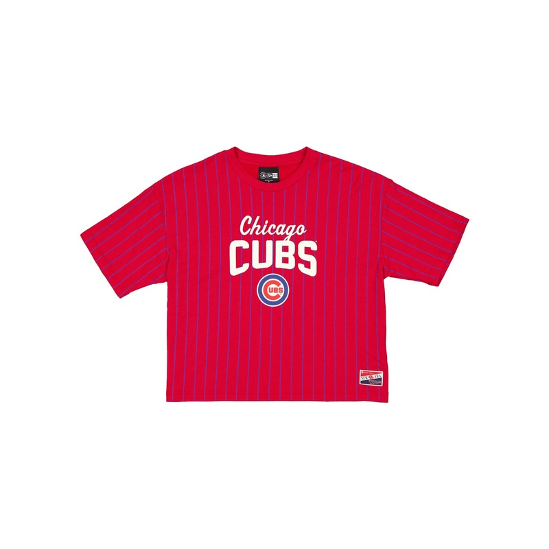 Chicago Cubs Throwback Pinstripe Women’s T-Shirt XS