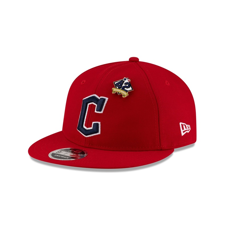 Cleveland Guardians Jackie Robinson Day 2025 Retro Crown 9FIFTY Snapback Hat One Size