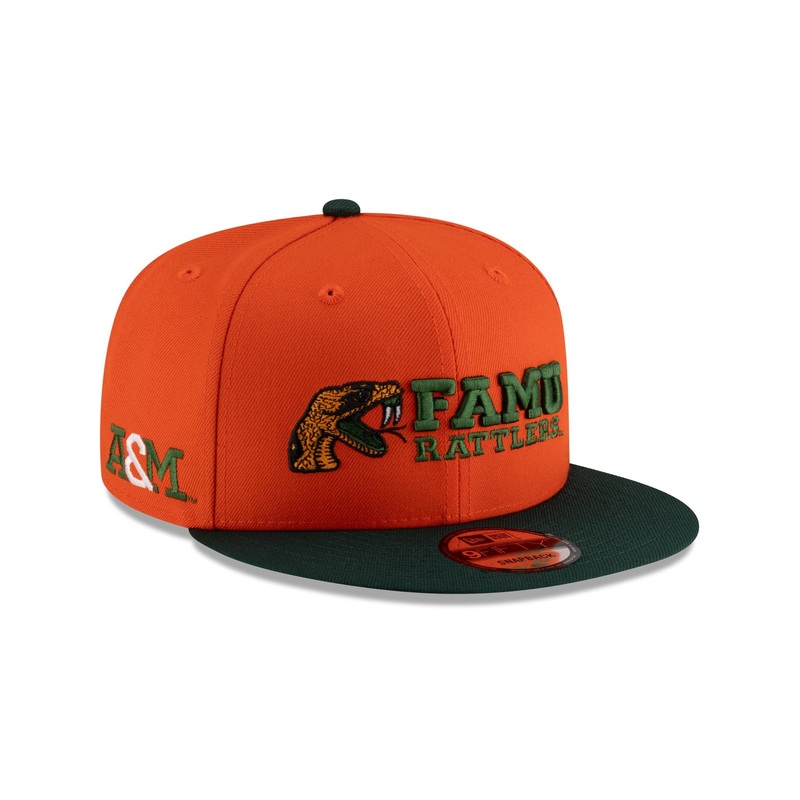 Famu Rattlers Orange 9FIFTY Snapback Hat One Size
