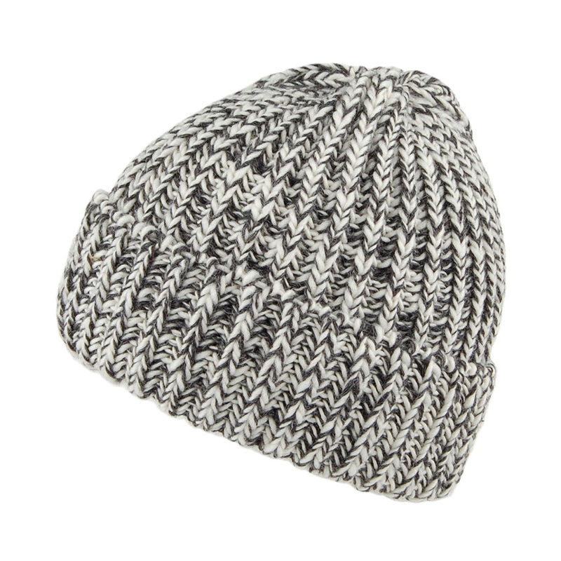Highland 2000 Merino English Wool Cuffed Beanie Hat – Charcoal 1-Size