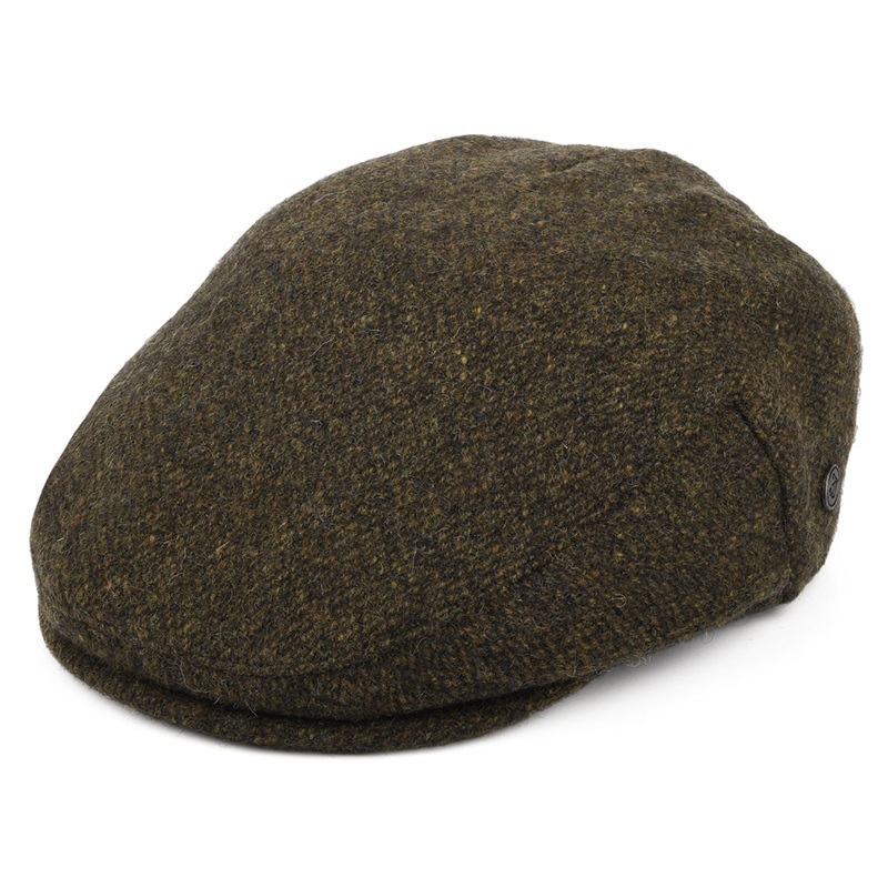 Jaxon & James Donegal Tweed Arranmore Flat Cap – Moss-Brown S