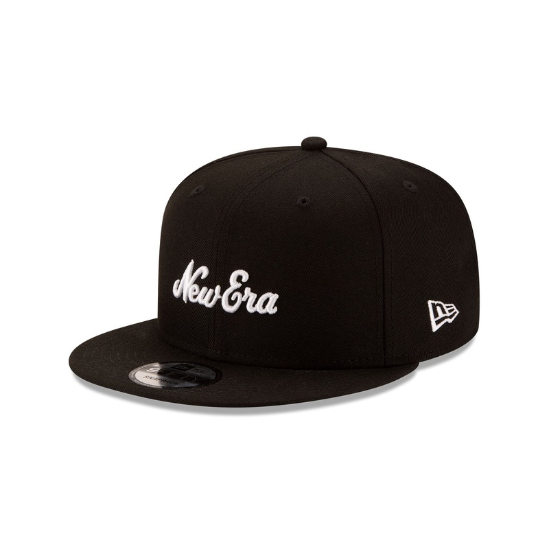 New Era Cap Script Black 9FIFTY Snapback One Size