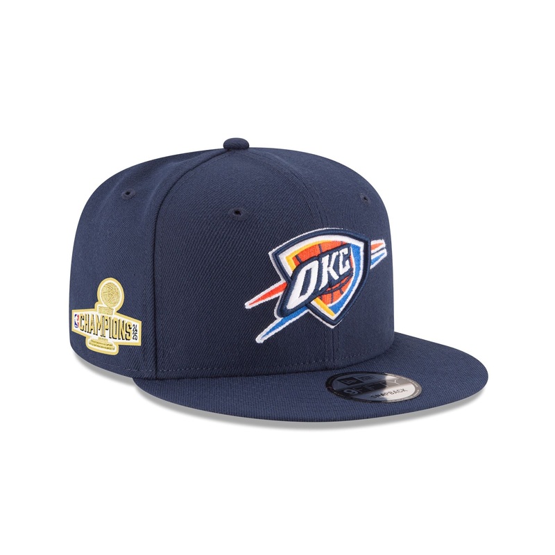 Oklahoma City Thunder 2025 NBA Champions Sidepatch 9FIFTY Snapback Hat One Size