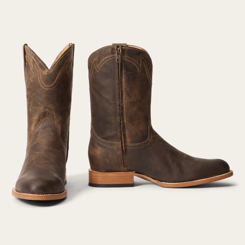 Rancher Zip Roper Oiled Walnut 7 D
