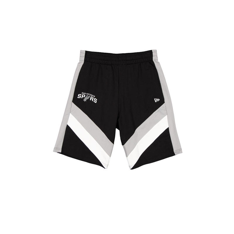San Antonio Spurs Black Oversized Panel Shorts S