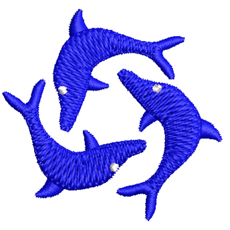 Tripple Dolphin Sign Tripple Dolphin Sign One Size