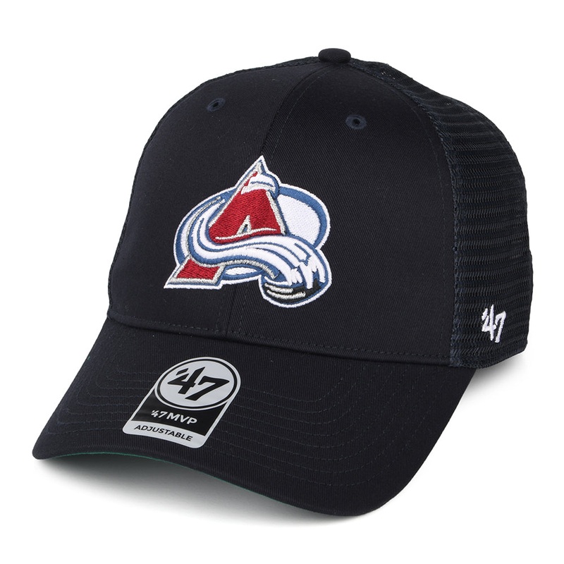 47 Brand Colorado Avalanche Trucker Cap – NHL Branson MVP – Navy Blue Adjustable