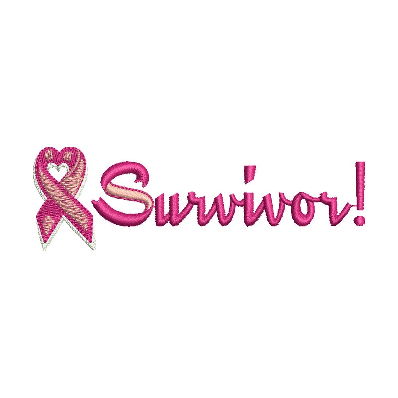 Breast Cancer Ribbon Survivor Default Title One Size