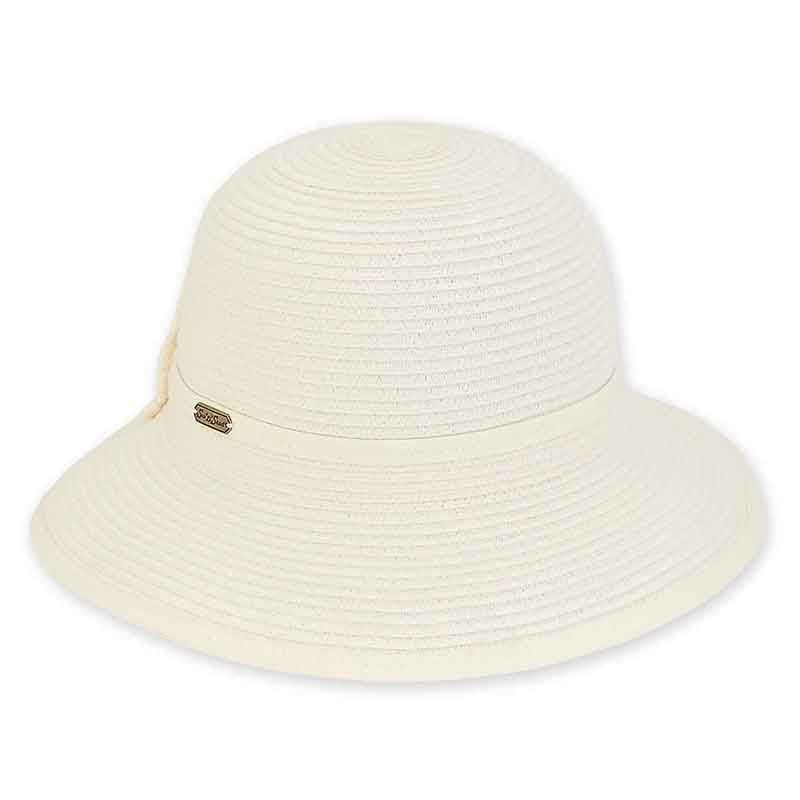 Butterfly Brim Summer Hat with Bow – Sun ‘N’ Sand Hat Ivory Medium (57 cm)