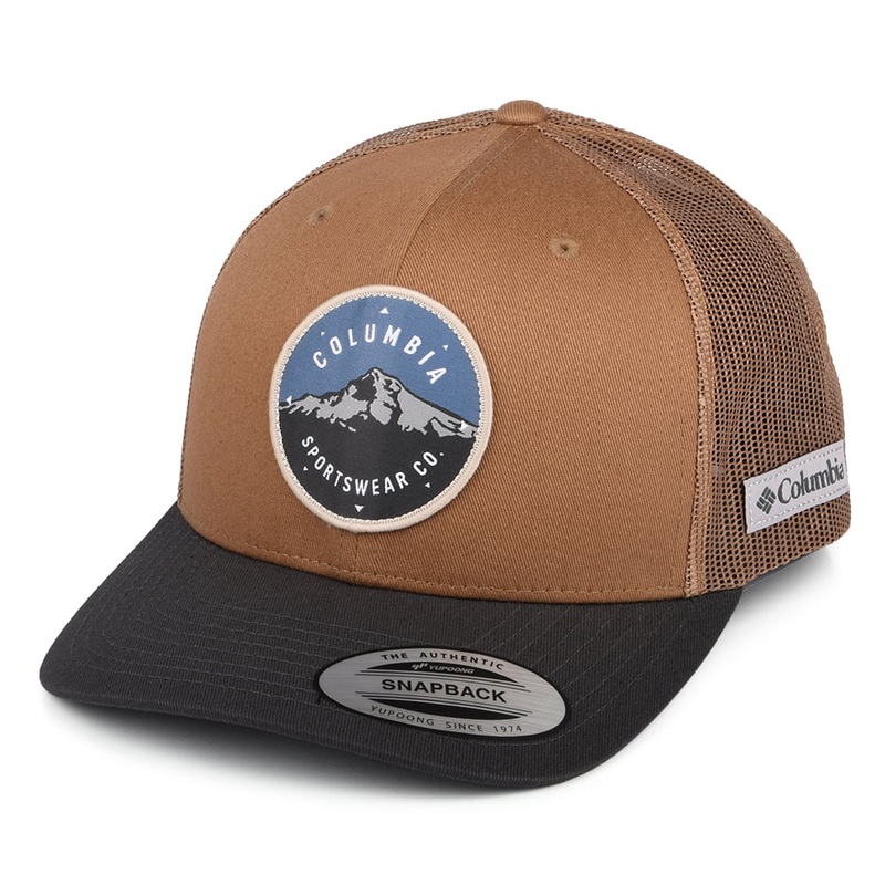 Columbia Hats Mount Hood Circle Mesh Trucker Cap – Brown Adjustable